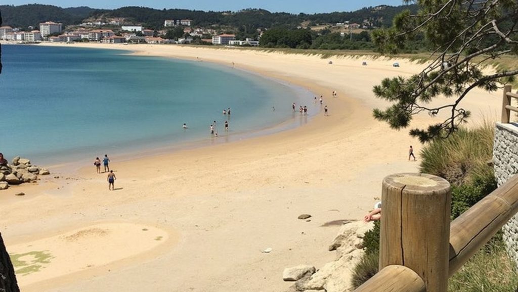 Playa de Praia de Coroso, Galicia, costa de A Coruña
