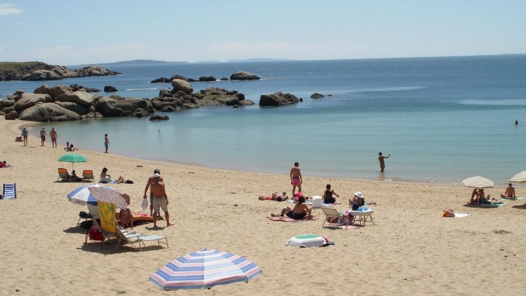 Horizonte desde Praia de Coroso, Galicia, A Coruña