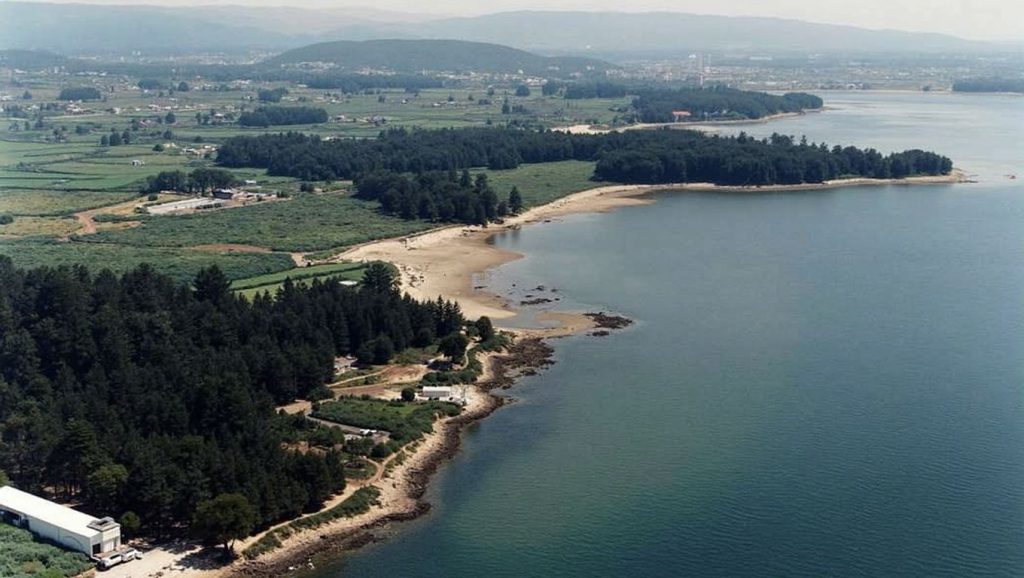 Praia de Correlo en Cambados (Pontevedra)