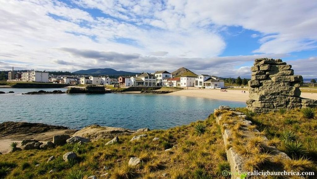 Ría y costa de Praia de Cubelas en Cervo, Lugo