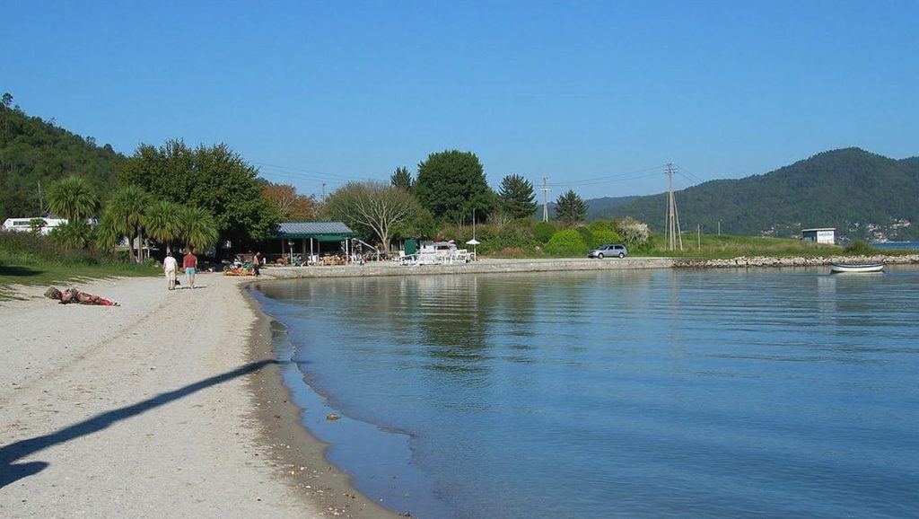 Aguas de Praia de Deilán en Vilaboa (Pontevedra)