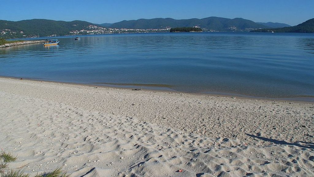 Praia de Deilán do Solano en Vilaboa (Pontevedra)