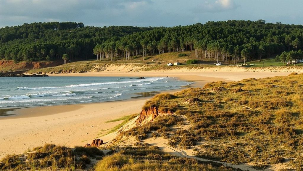 Panorámica de Praia de Dones, A Coruña