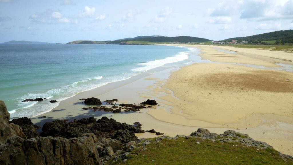 Panorámica de Praia de Doniños, A Coruña