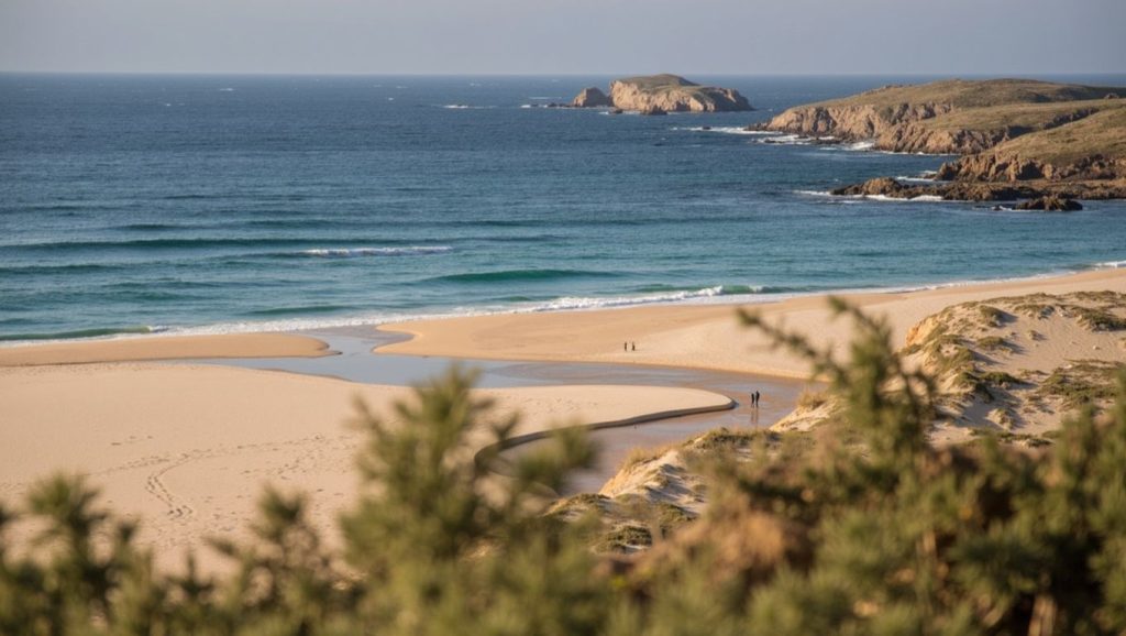 Entorno natural de Praia de Doniños en A Coruña
