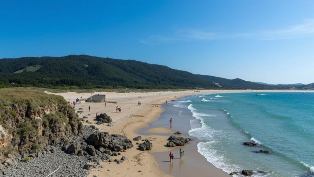 Entorno natural de Praia de Esmelle en A Coruña