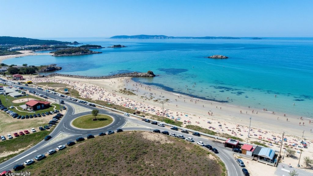 Panorámica de Praia de Espiñeiro, A Coruña