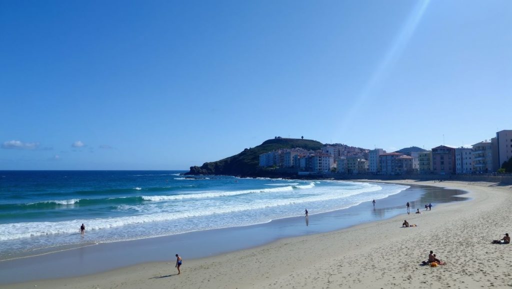 Entorno natural de Praia de Esteiro en A Coruña