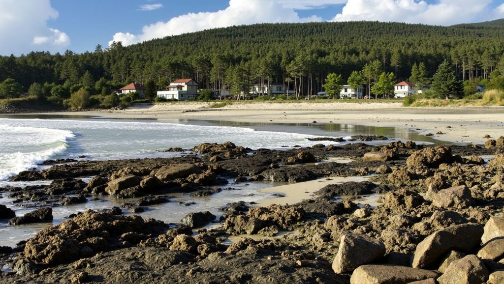Aguas de Praia de Estorde en Cee (A Coruña)