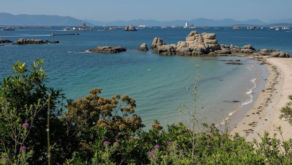 Entorno natural de Praia de Farruco en Pontevedra