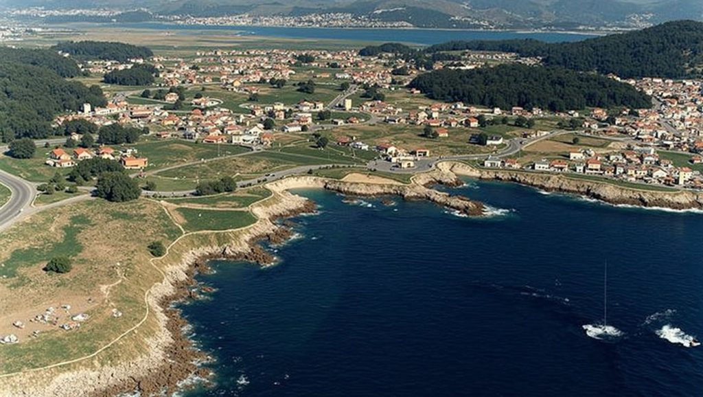 Panorámica de Praia de Fedorento, Pontevedra