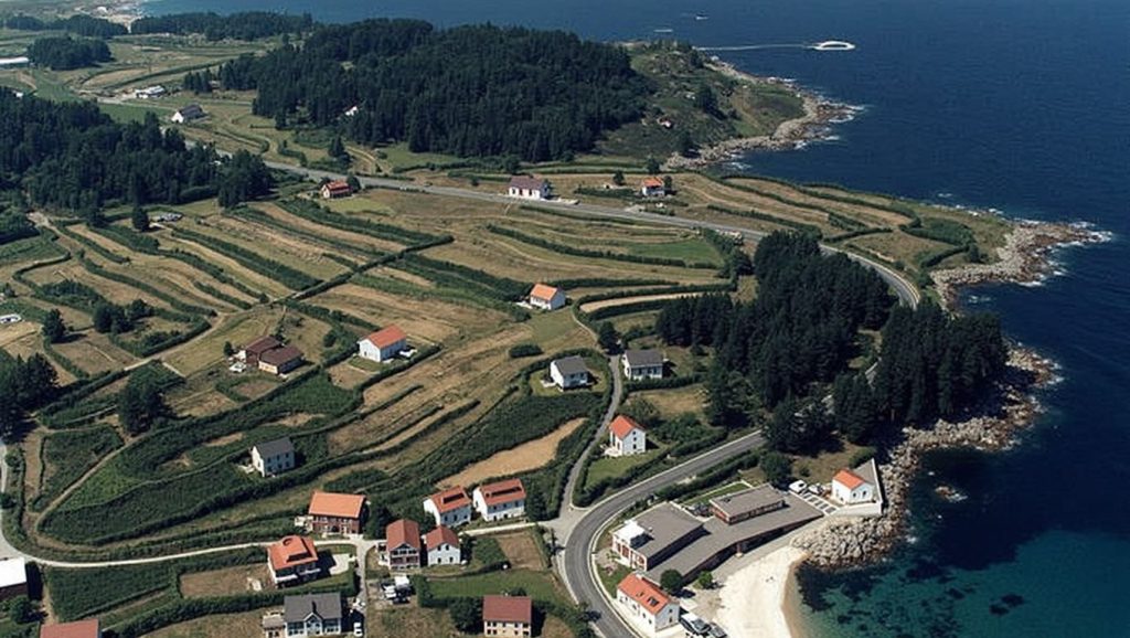 Vista del entorno de Fonforrón, Galicia, A Coruña