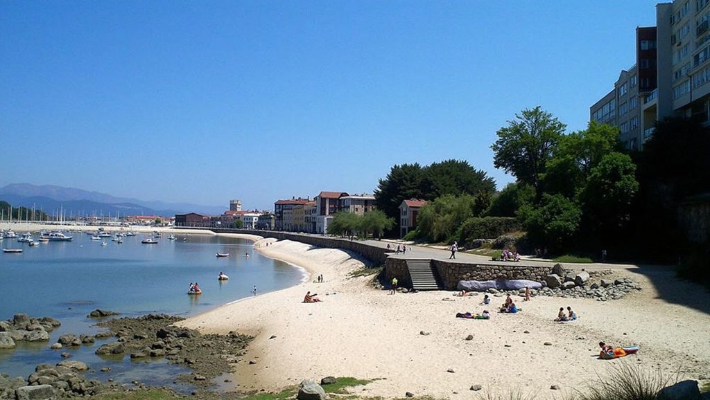 Panorámica de Praia de Fontoura, Pontevedra