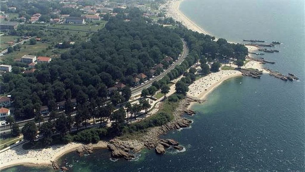 Entorno natural de Praia de Fontoura en Pontevedra
