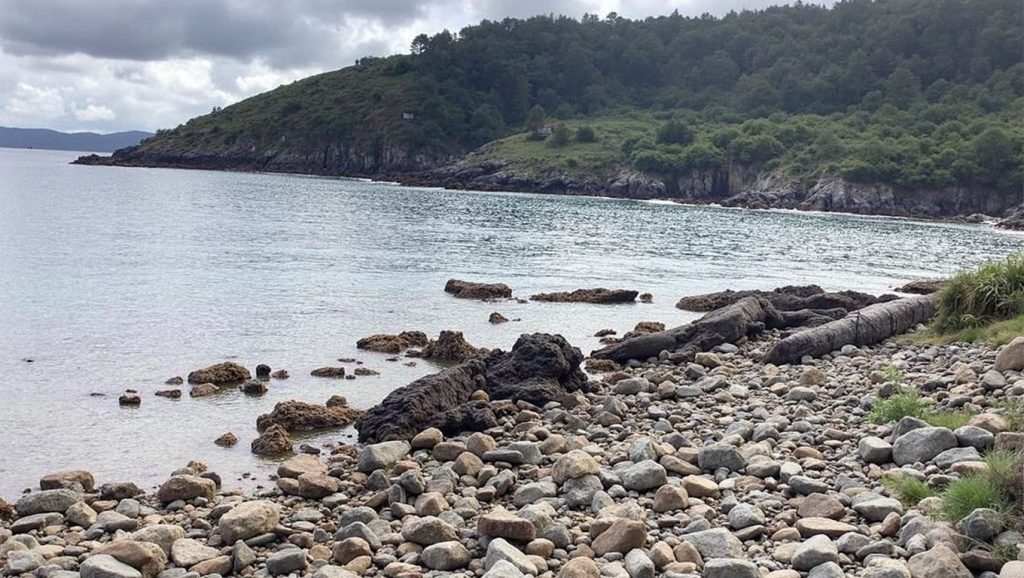 Praia de Fornelos en Muxía (A Coruña)