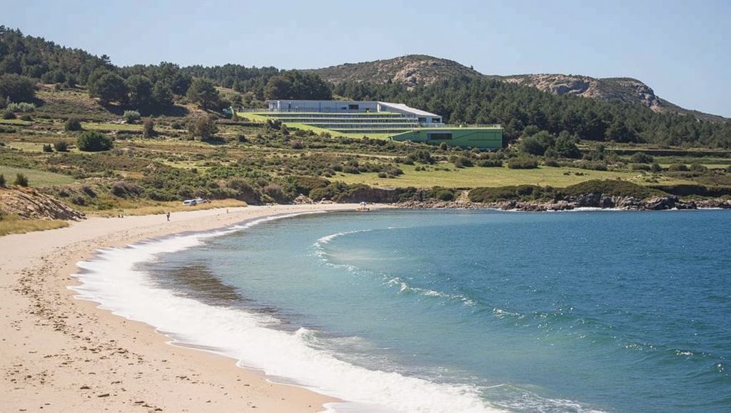 Panorámica de Praia de Fornelos, A Coruña