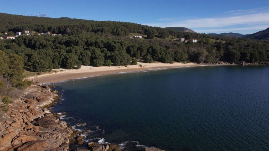 Entorno natural de Praia de Gures en A Coruña
