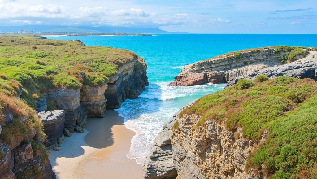 Panorámica de Praia de Isemuíño, Pontevedra