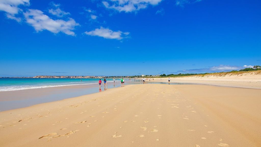 Costa de Praia de Isemuíño en Ribeira, Pontevedra