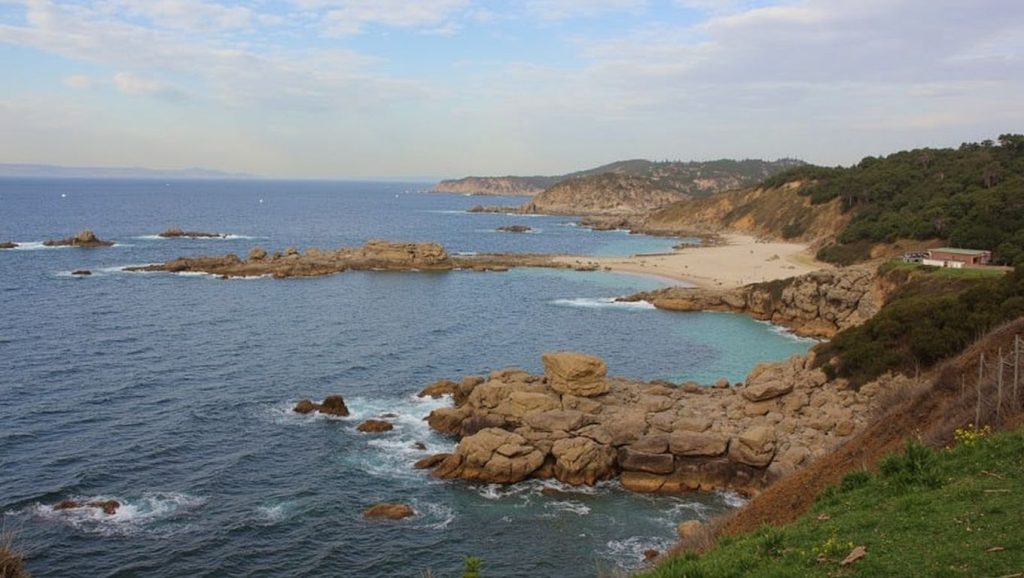 Panorámica de Praia de Lagos, Pontevedra