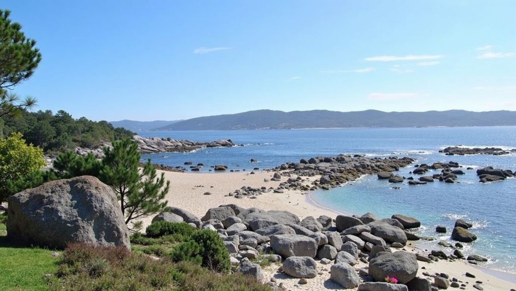Costa de Praia de Lagos en Ribeira, Pontevedra
