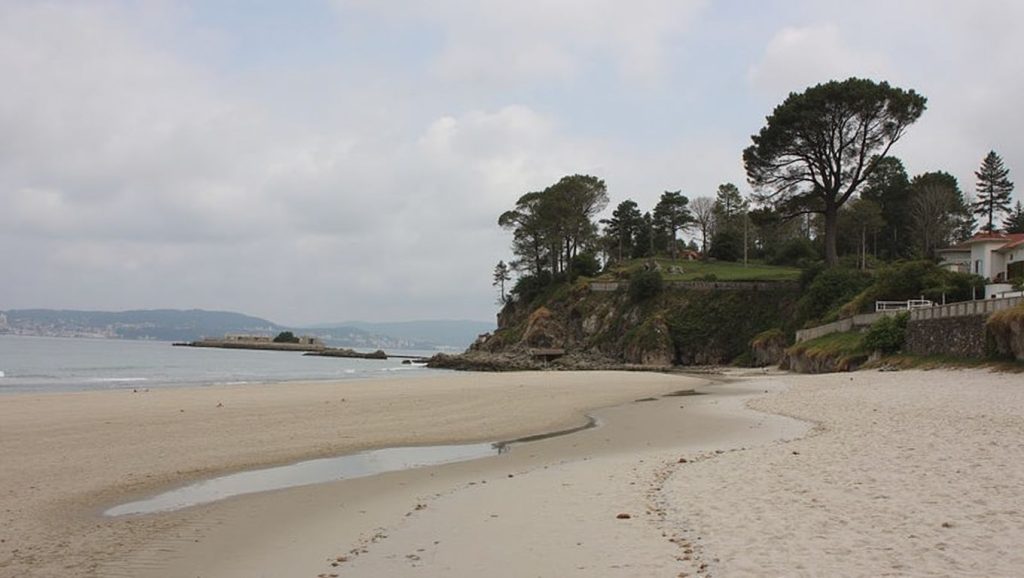 Praia de Lapamán en Marín (Pontevedra)