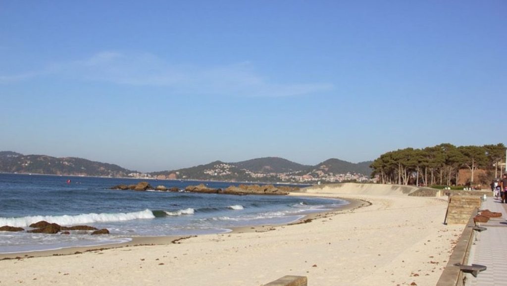 Aguas de Praia de Lapamán en Marín (Pontevedra)