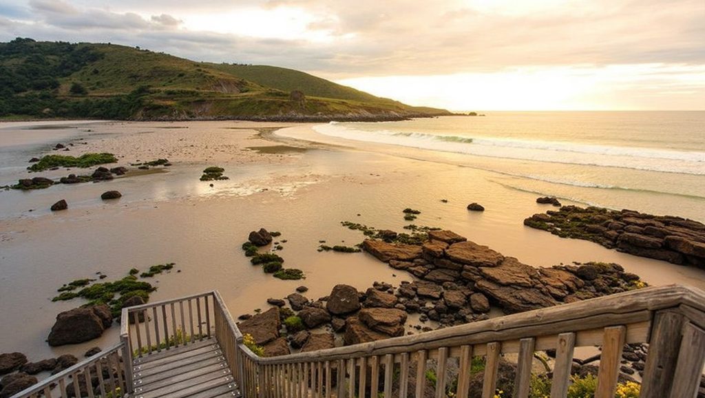 Arena fina en Laraño, Galicia, A Coruña