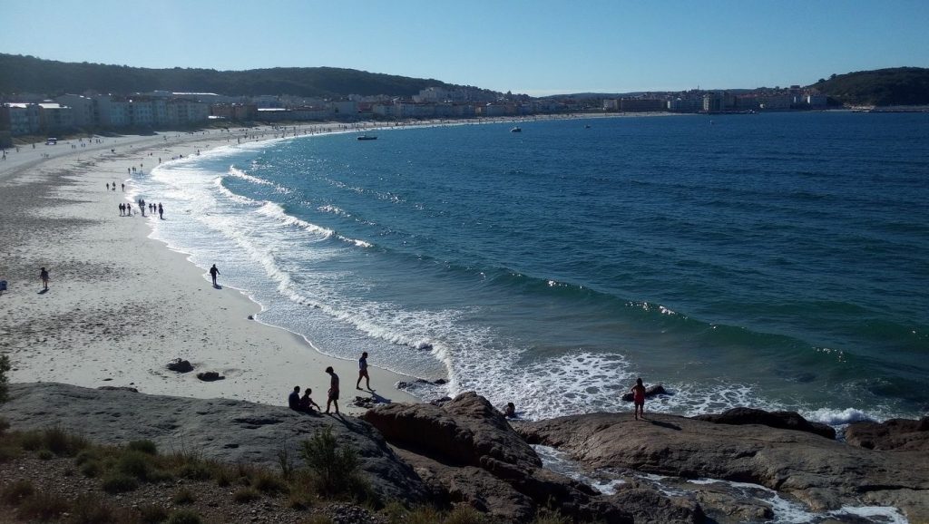 Entorno natural de Praia de Laxe en A Coruña
