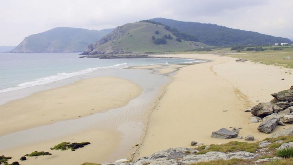 Horizonte desde Praia de Leiro, Galicia, A Coruña