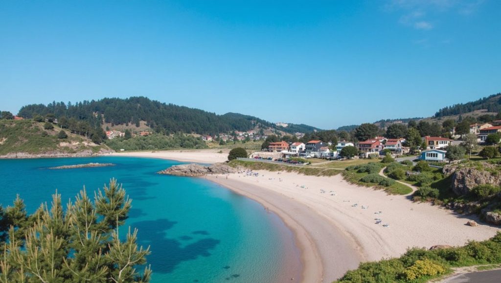 Panorámica de Praia de Liméns, Pontevedra