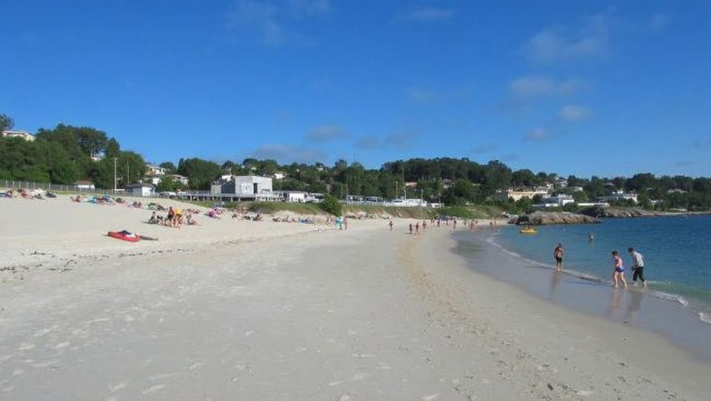 Aguas de Praia de Liméns en Cangas de Morrazo (Pontevedra)