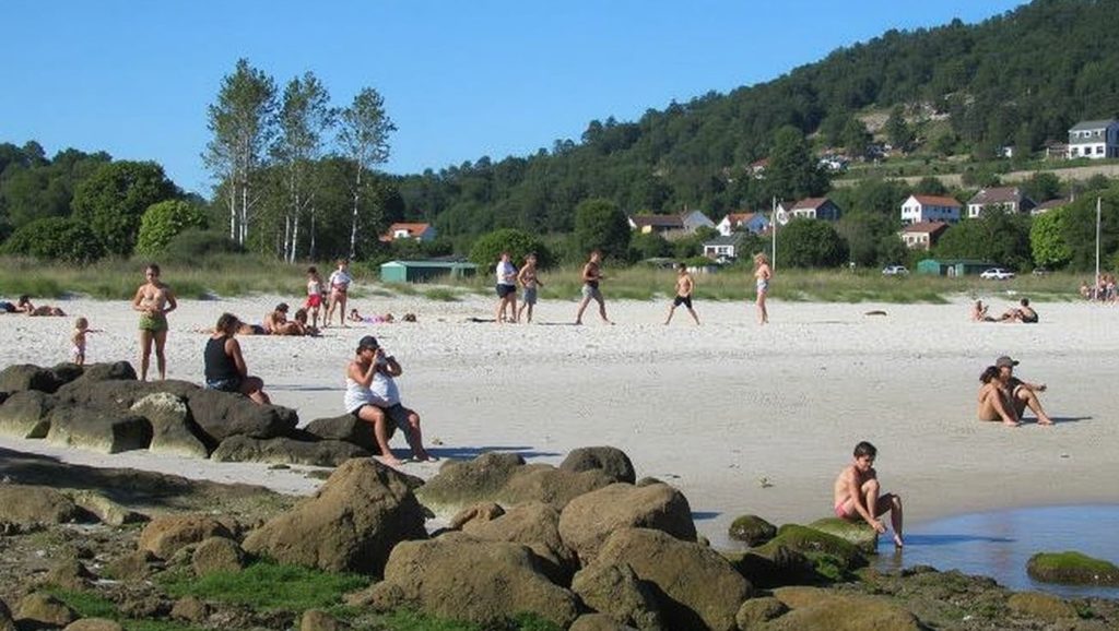 Entorno natural de Praia de Liméns en Pontevedra