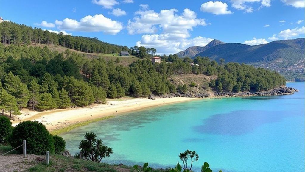 Panorámica de Praia de Lires, A Coruña