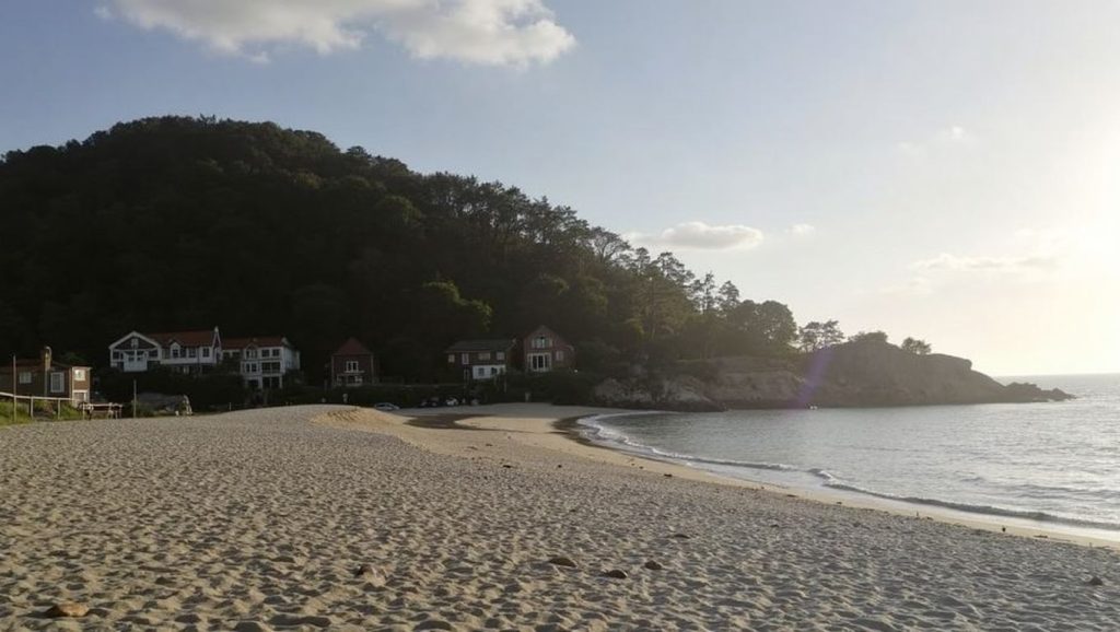 Ría y costa de Praia de Loira en Marín, Pontevedra