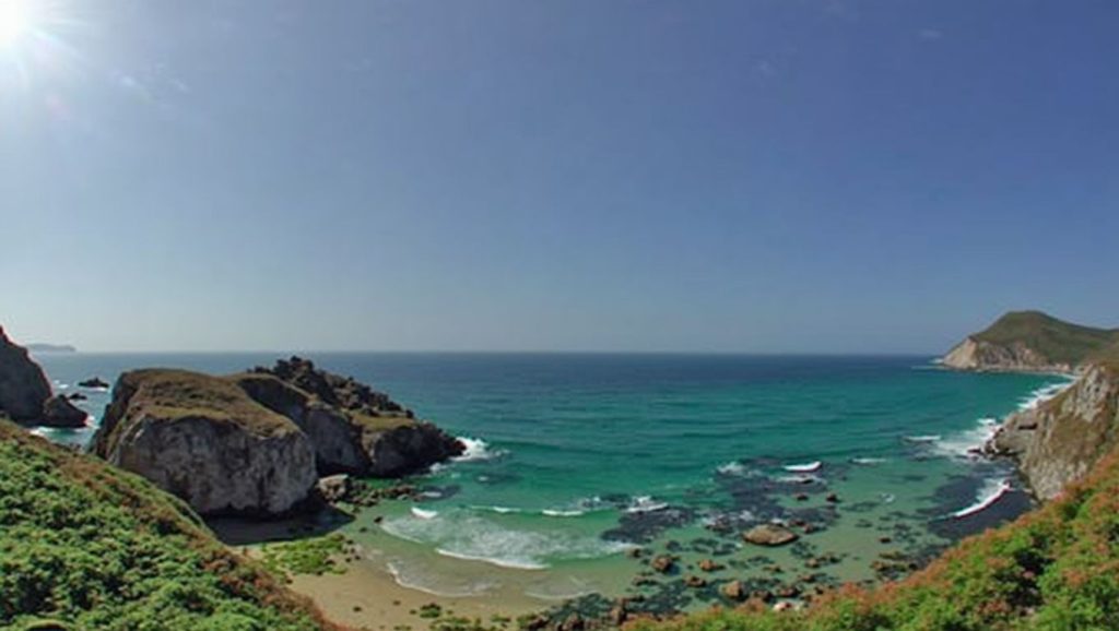Panorámica de Praia de Lopesa, A Coruña