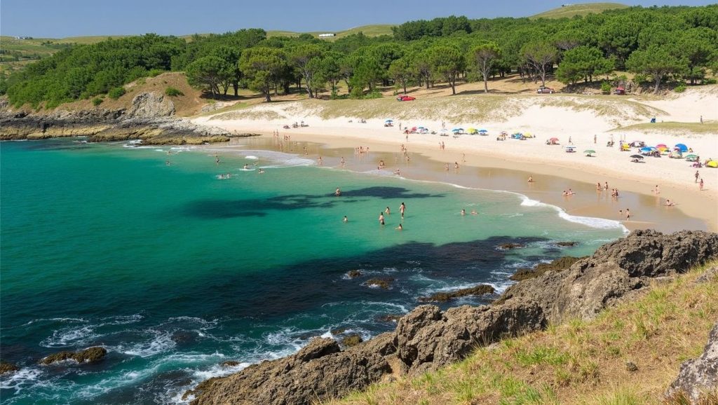 Entorno natural de Praia de Lopesa en A Coruña