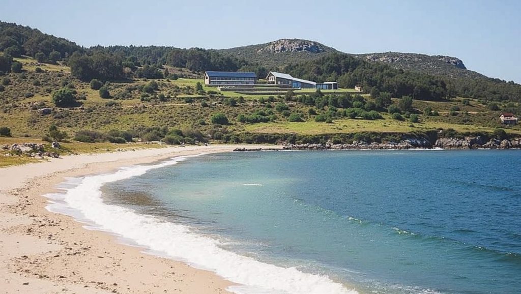Aguas de Praia de Loureiros en Muxía (A Coruña)