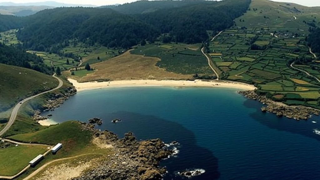 Entorno natural de Praia de Loureiros en A Coruña