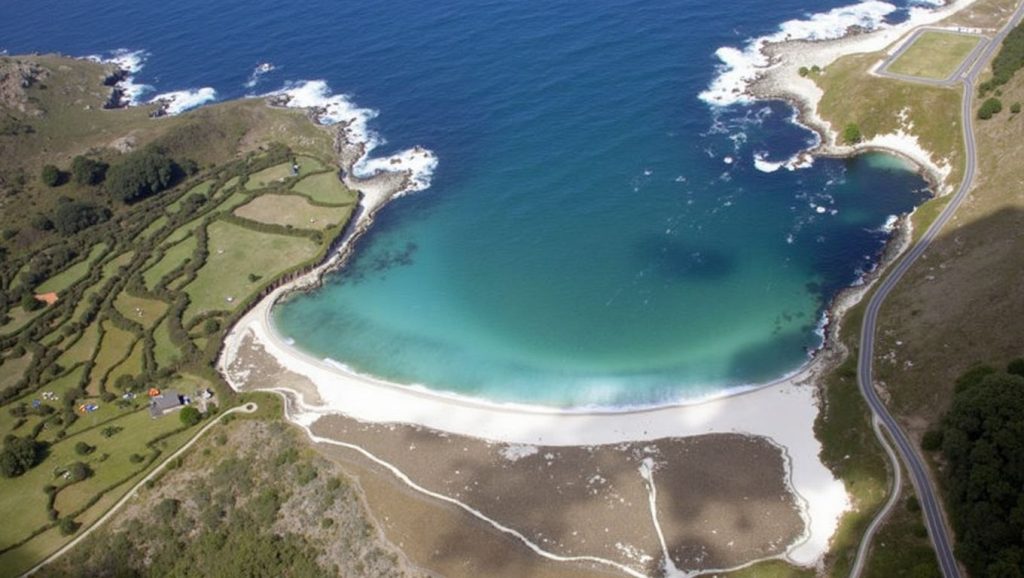 Entorno natural de Praia de Lourido en A Coruña