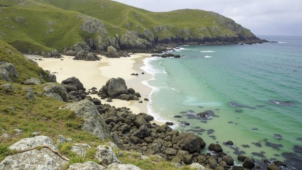 Entorno natural de Praia de Lumebó en A Coruña