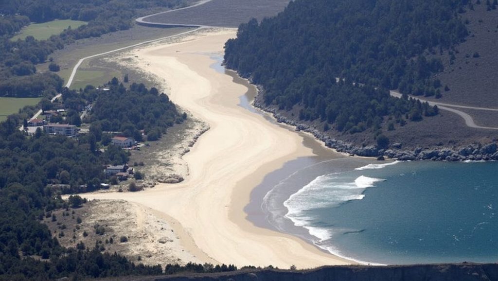 Vista del entorno de Mañóns, Galicia, A Coruña
