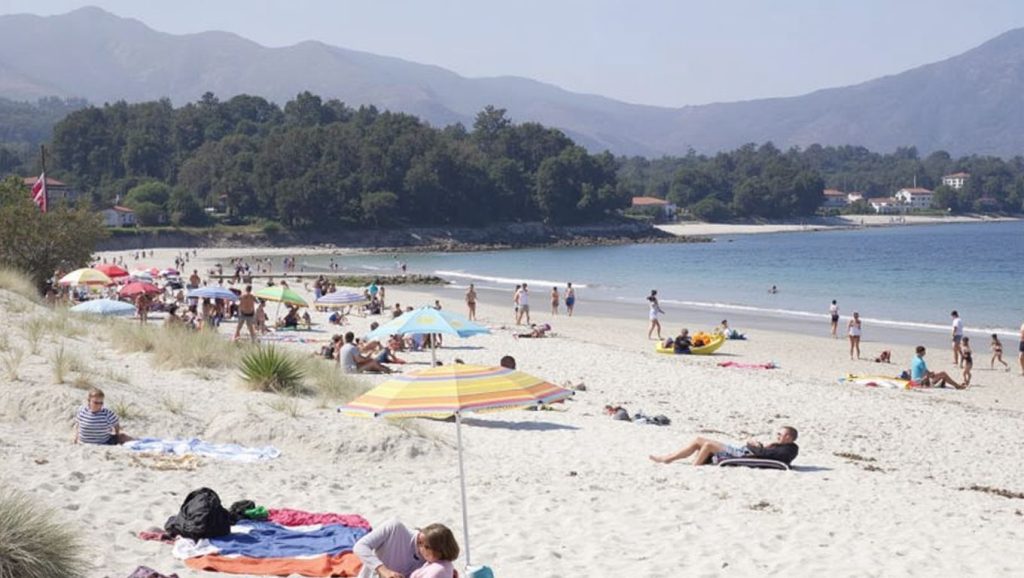 Praia de Maniños en Galicia (A Coruña)