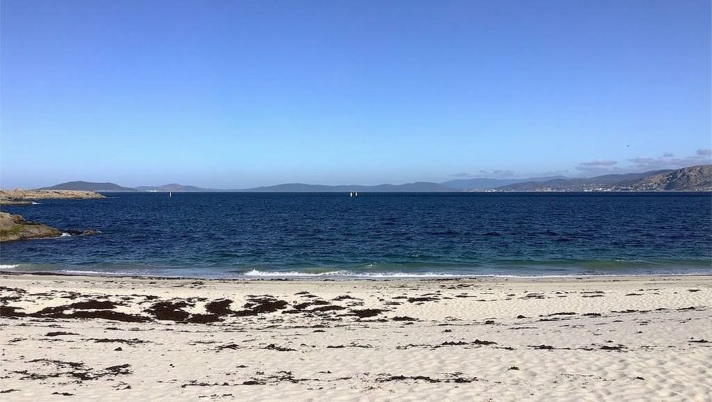 Panorámica de Praia de Mar de Lira, A Coruña