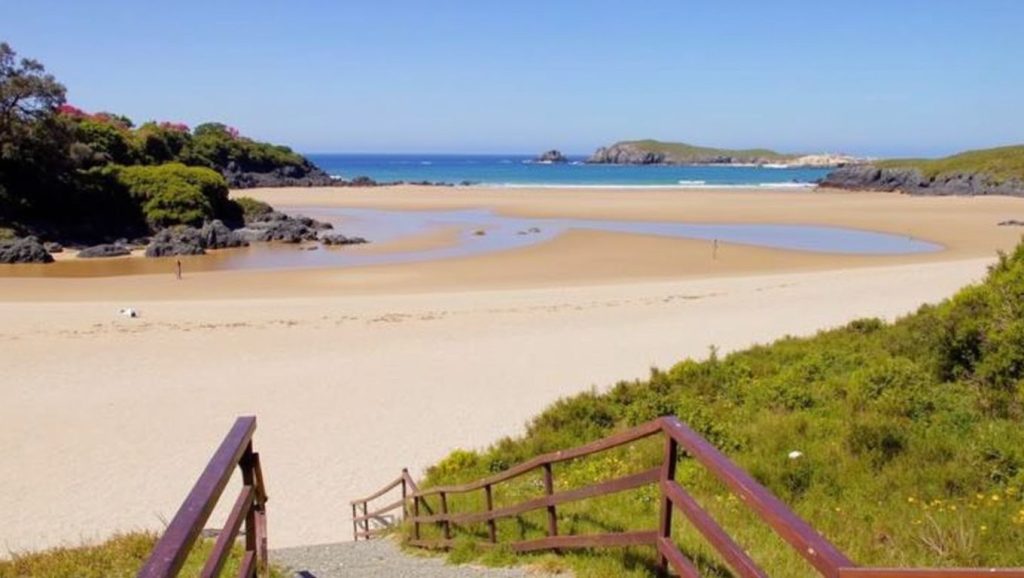 Praia de Meirás en Galicia (A Coruña)