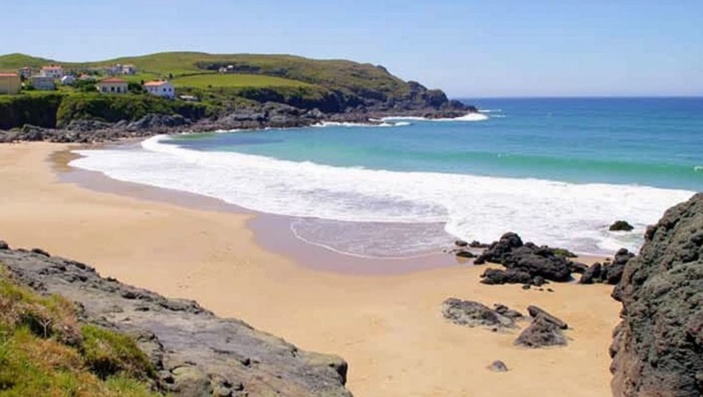 Panorámica de Praia de Meirás, A Coruña