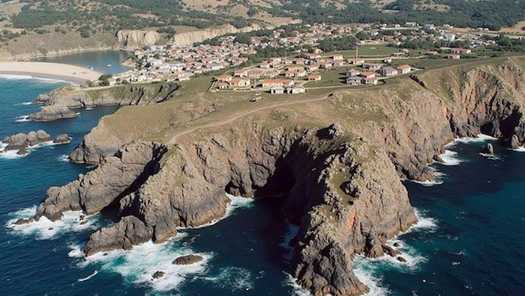 Aguas de Praia de Meirás en Galicia (A Coruña)