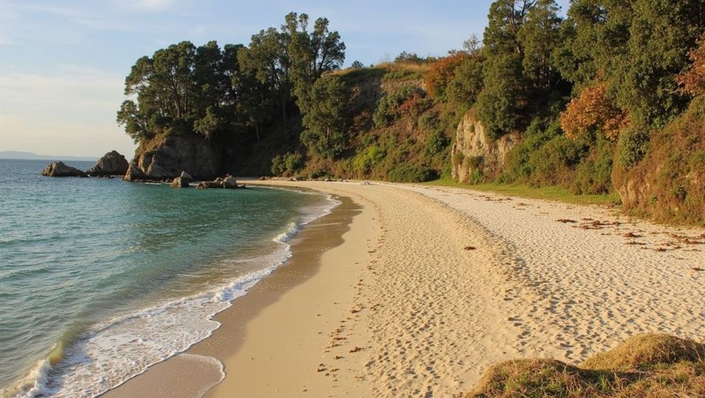 Aguas de Praia de Meira en Moaña (Pontevedra)