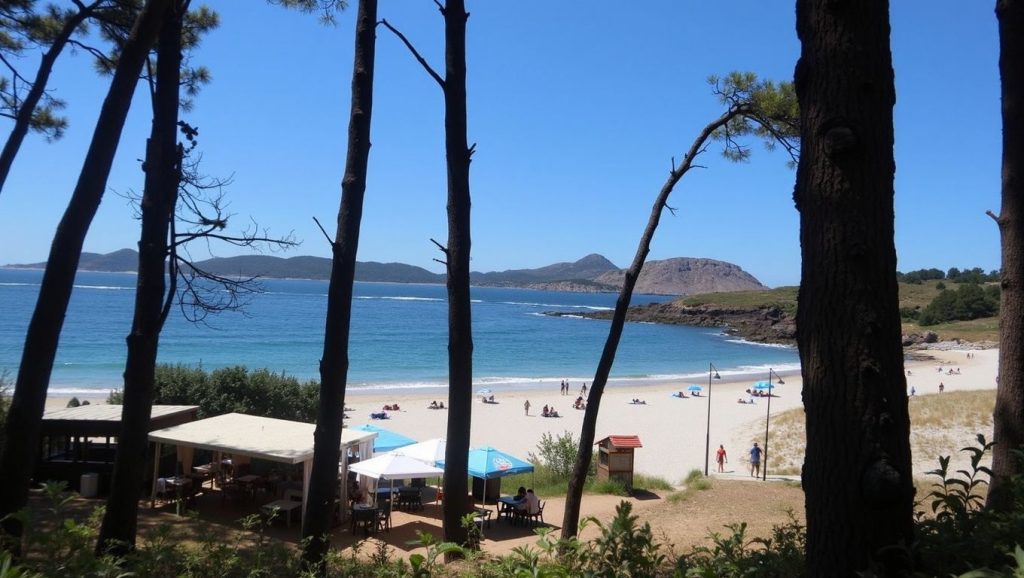 Praia de Melide en Cangas de Morrazo (Pontevedra)