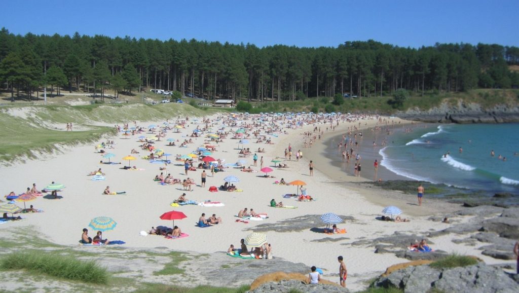 Panorámica de Praia de Melide, Pontevedra